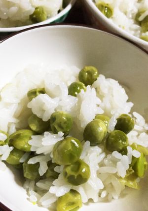 えんどう豆が甘くて美味しい 豆ご飯-レシピのメイン写真
