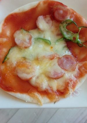 ランチ♪お子様も食べやすい手のひらピザ♡-レシピのメイン写真