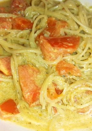 バジルとトマトのパスタ-レシピのメイン写真