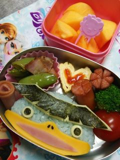 妖怪ウォッチ ノガッパ 簡単キャラ弁-レシピのメイン写真
