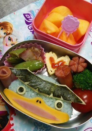 妖怪ウォッチ ノガッパ 簡単キャラ弁-レシピのメイン写真