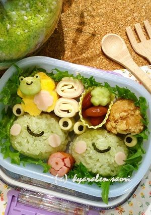 カエルのキャラ弁-レシピのメイン写真