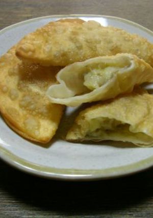 餃子の皮で、バナナパイ-レシピのメイン写真