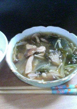 きのこのスープ風あんかけ-レシピのメイン写真