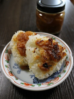 にんにく味噌の焼きオニギリ-レシピのメイン写真