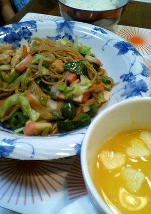 焼きそば風パスタ-レシピのメイン写真