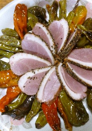 野菜を焼いて　バルサミコ酢　と岩塩で-レシピのメイン写真