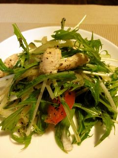ヘルシー☆ささみと水菜のサラダ-レシピのメイン写真