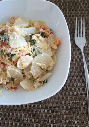蟹かぶクリームパスタ-レシピのメイン写真