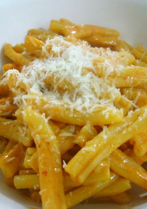 真っ赤なペーストパスタ-レシピのメイン写真