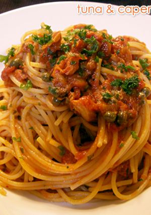 ★ツナとケッパーのトマトソースパスタ★-レシピのメイン写真