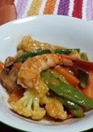 ドイツ風エビと野菜のシチュー-レシピのメイン写真