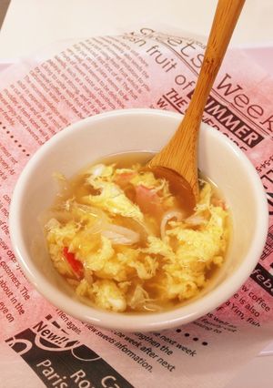 時短！簡単！カニカマと卵のスープ！-レシピのメイン写真