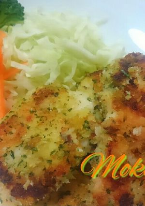 鶏むね肉★パセリ風味のパン粉焼き♪-レシピのメイン写真
