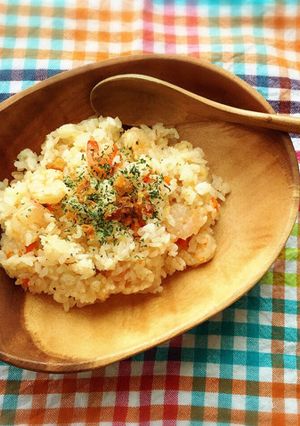 ランチに！炊飯器任せの簡単えびピラフ♪-レシピのメイン写真