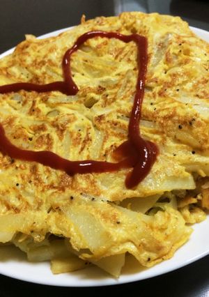 じゃがいもとキャベツとツナのお焼き-レシピのメイン写真