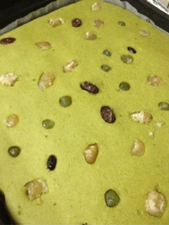 だんご粉で☆甘納豆と抹茶のケーキ-レシピのメイン写真