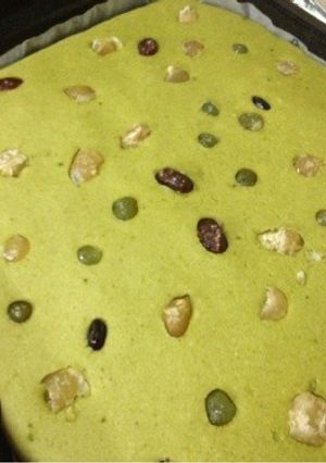 だんご粉で☆甘納豆と抹茶のケーキ-レシピのメイン写真