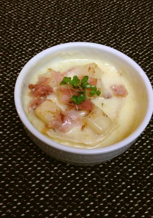 ココットカマン&生ハムおかか餅-レシピのメイン写真