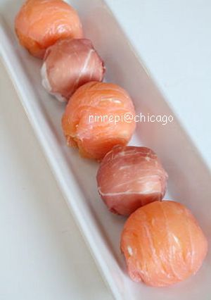クリームチーズとサーモン/生ハムおつまみ-レシピのメイン写真