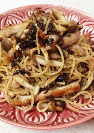 ☽昆布の佃煮で旨味満載♪和風パスタ-レシピのメイン写真