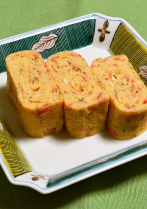 磯の香り☆桜えびと青のりの卵焼き-レシピのメイン写真