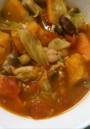 かぼちゃ キャベツの 簡単 トマトスープ-レシピのメイン写真