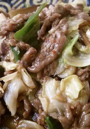牛肉といろいろ野菜のピリ辛お酢炒め-レシピのメイン写真