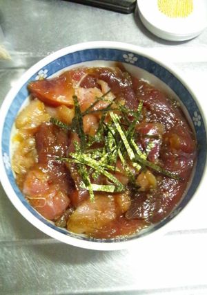 ６月１４日晩飯【漬け鉄火丼】-レシピのメイン写真