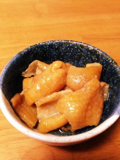 鶏皮の醤油煮-レシピのメイン写真