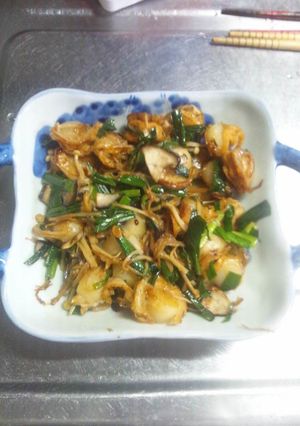 ６月２５日晩飯【ホタテのバター醤油炒め】-レシピのメイン写真