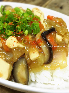 揚げ玉が決め手♪甘辛な豆腐丼-レシピのメイン写真