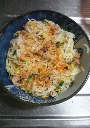 ６月２７日晩飯【ソーミンチャンプルー】-レシピのメイン写真