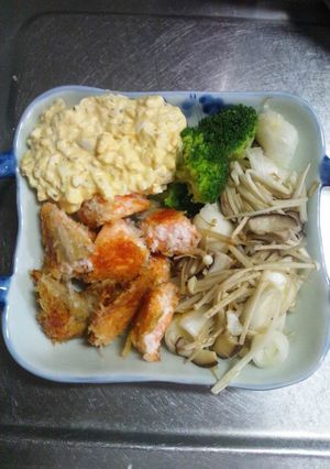 ７月９日晩飯【鮭のパン粉焼き】-レシピのメイン写真