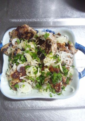 ７月１２日晩飯【イワシのつみれバーグ】-レシピのメイン写真