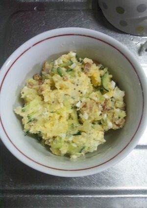 ７月２２日晩飯【ポテトサラダ】-レシピのメイン写真