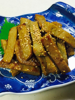 静岡黒はんぺんの胡麻油炒め-レシピのメイン写真