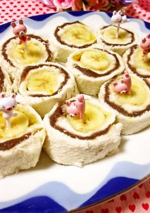 ♡バナナジャム餡ロールサンド♡-レシピのメイン写真