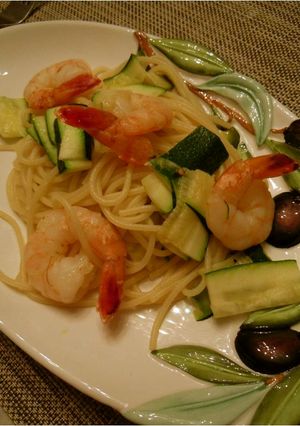 ✿海老とズッキーニのパスタ✿-レシピのメイン写真