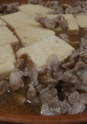 簡単♡めんつゆで肉豆腐-レシピのメイン写真