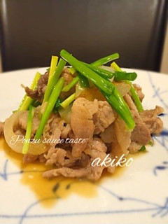 豚肉と玉ねぎのポン酢炒め-レシピのメイン写真
