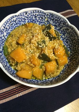 かぼちゃの肉みそ-レシピのメイン写真