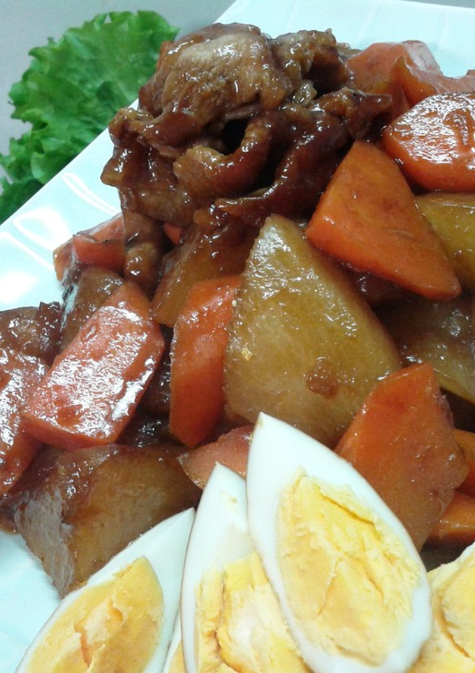 ごはんがすすむ☆大根と豚の煮物-レシピのメイン写真