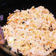 お茶漬けの素でリメイク鮭チャーハン