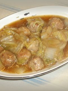 簡単!うまうま・肉団子と白菜の炒め煮-レシピのメイン写真