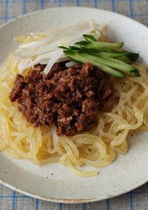 こんにゃく麺でジャージャー麺-レシピのメイン写真