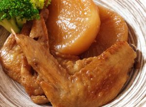 お酢で柔らか♡鶏手羽先と大根のさっぱり煮-レシピのメイン写真