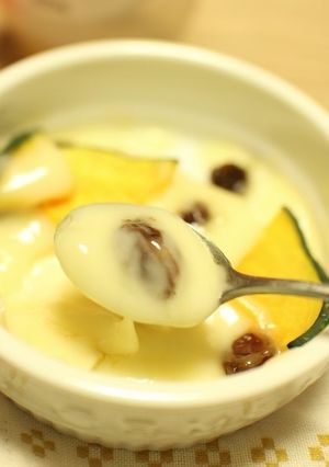 かぼちゃとレーズンのココットカマン-レシピのメイン写真