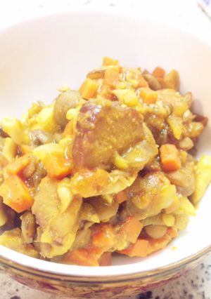 レンズ豆のドライカレー シャスール鍋で-レシピのメイン写真