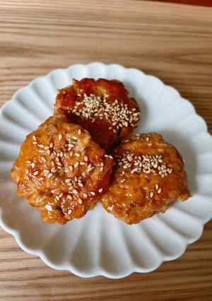 簡単！お弁当にも！鶏つくね！玉ねぎ入り-レシピのメイン写真